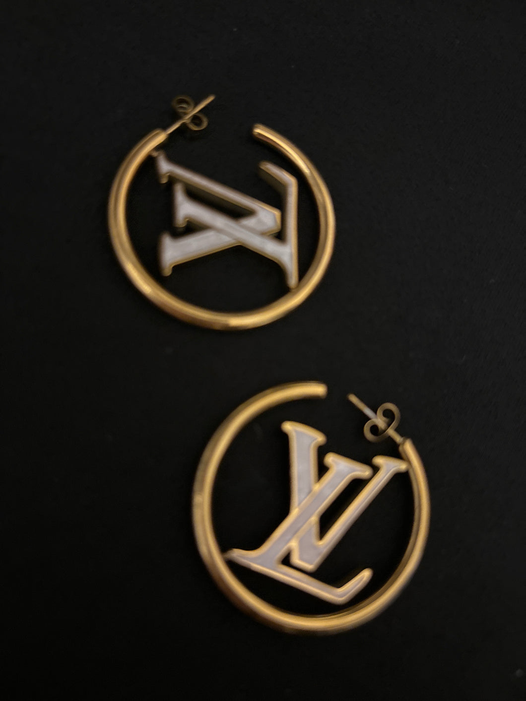Lv x white hoops